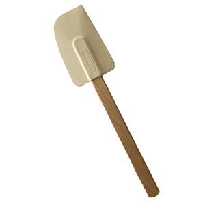 Rubbermaid Vintage Spatula Wood Handle Rubber No. 1902 1980 Kitchen Utensil 11"
